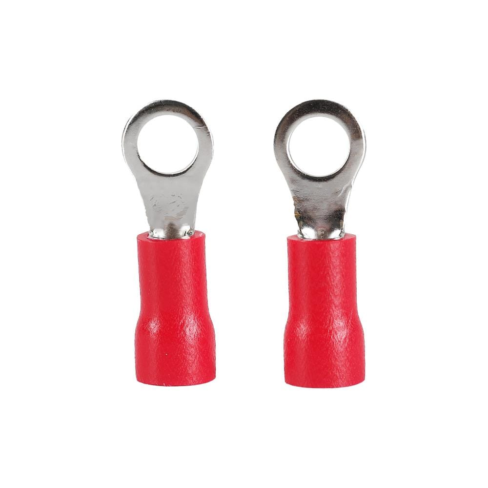 หางปลากลมหุ้ม ZEBERG RVM 1.25-4 สีแดง แพ็ก 20 ชิ้น