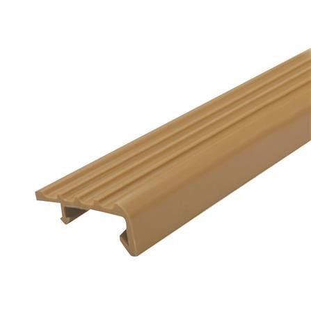 จมูกบันได PVC ชวากร L-45 2 ม. สีน้ำตาลอ่อน