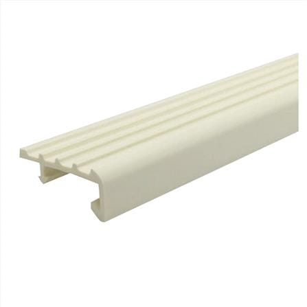 จมูกบันได PVC ชวากร L-38 2.5 ม. สีครีม