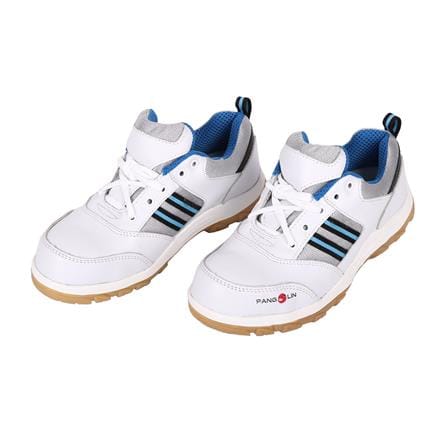รองเท้านิรภัยหนังหุ้มส้น พื้นยาง PANGOLIN SPORT เบอร์ 6 สีขาว_0