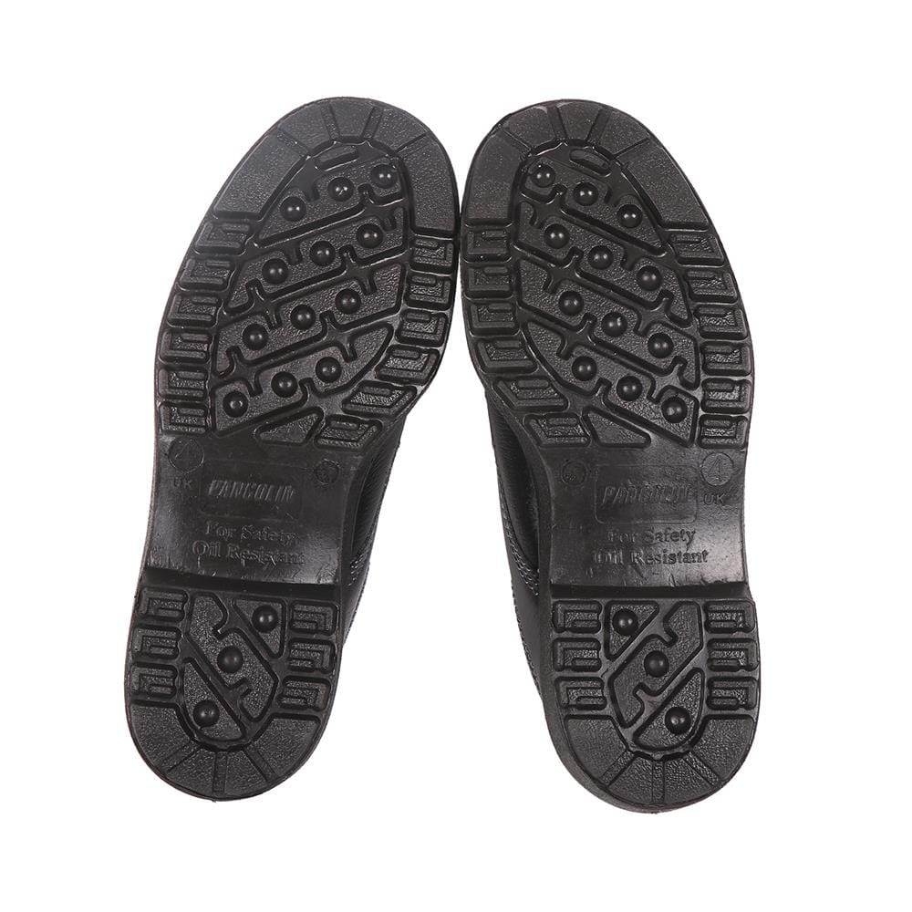รองเท้านิรภัยหนังหุ้มส้น พื้น PU PANGOLIN ECONOMY เบอร์ 4 สีดำ