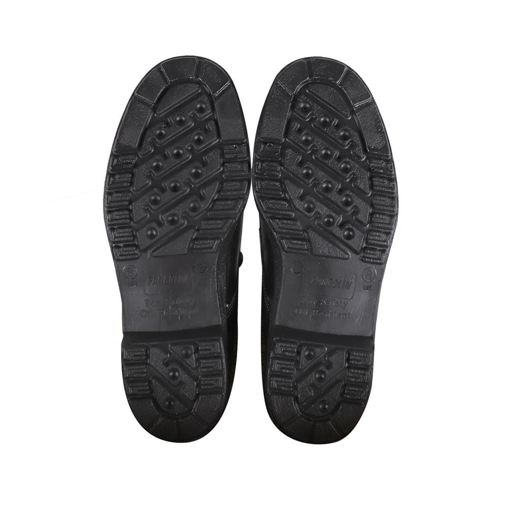 รองเท้านิรภัยหนังหุ้มส้น พื้น PU PANGOLIN ECONOMY เบอร์ 8 สีดำ