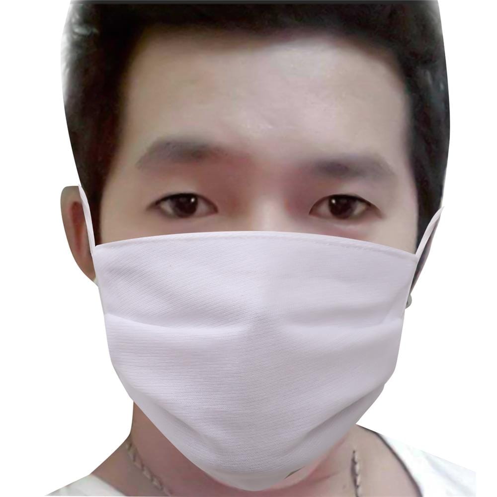 ผ้าปิดจมูก COTTON DYE 10 โหล สีขาว