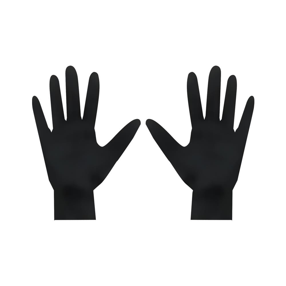 ถุงมือยางไนไตร MEGA GLOVE SUPER BLACK 6 Mil สีฟ้า แพ็ก 24 ชิ้น