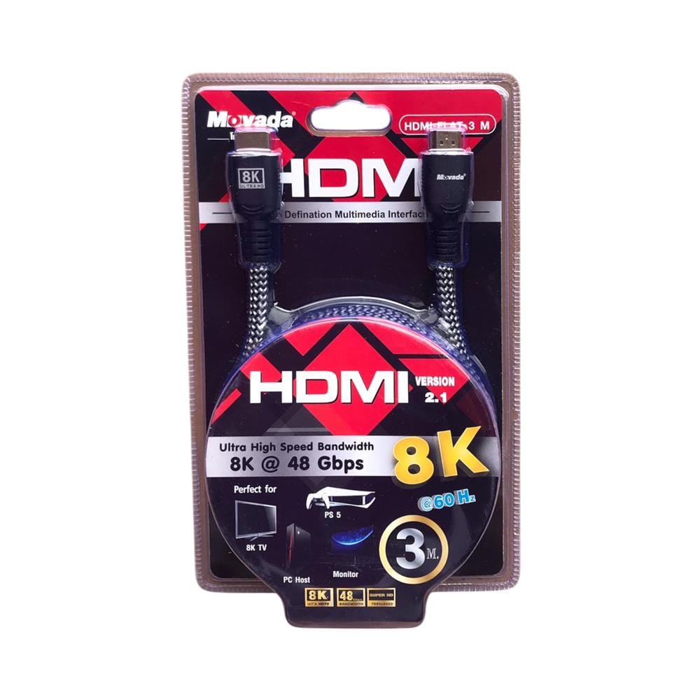สาย HDMI MOVADA 8K V.2.1 3 เมตร
