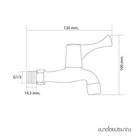 ก๊อกล้างพื้น 1 ทาง WSP FA-3103_1