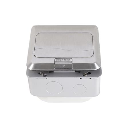 เต้ารับฝังพื้นอะลูมิเนียม HACO HPU-1AM/T สีเทา_1