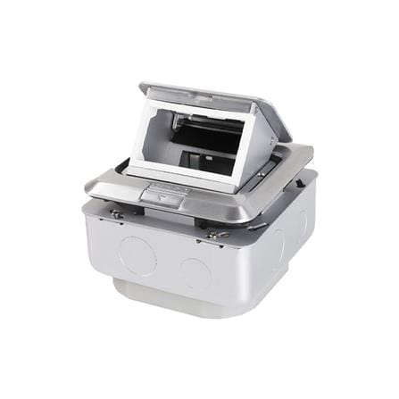 เต้ารับฝังพื้นอะลูมิเนียม HACO HPU-1AM/T สีเทา_2
