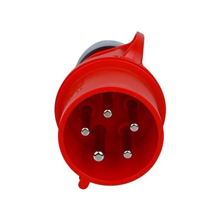 เพาเวอร์ปลั๊กตัวผู้ HACO 5 ขา 025-6V 32 แอมป์ สีแดง_2