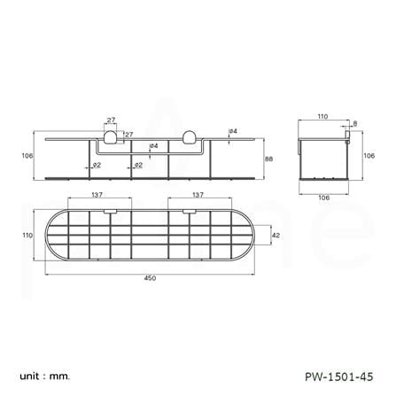 ตะแกรงวางของ PRIME PW-1501-45_1