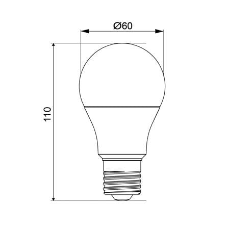 หลอด LED TOSHIBA A60 G7 9 วัตต์ DAYLIGHT E27_7