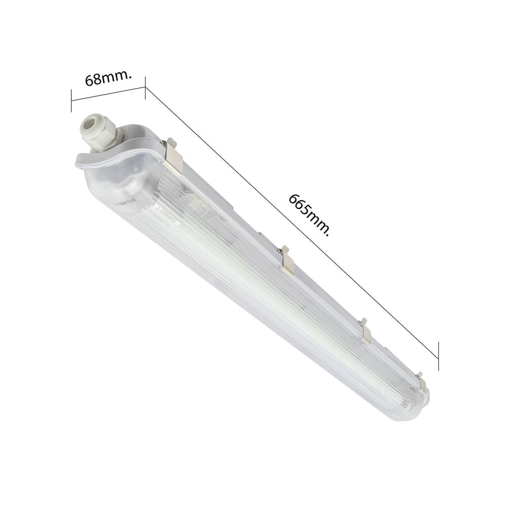รางนีออนกันฝน LAMPTAN LED TRI PROOF SET 9 วัตต์ DAYLIGHT สีขาว