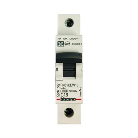 เซอร์กิตเบรกเกอร์ 16 แอมป์ 1 โพล 1 เฟส BTICINO FN81CEW16_0