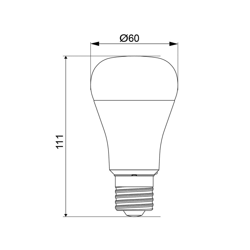 หลอด LED TOSHIBA A60 G7 11 วัตต์ COOL WHITE E27