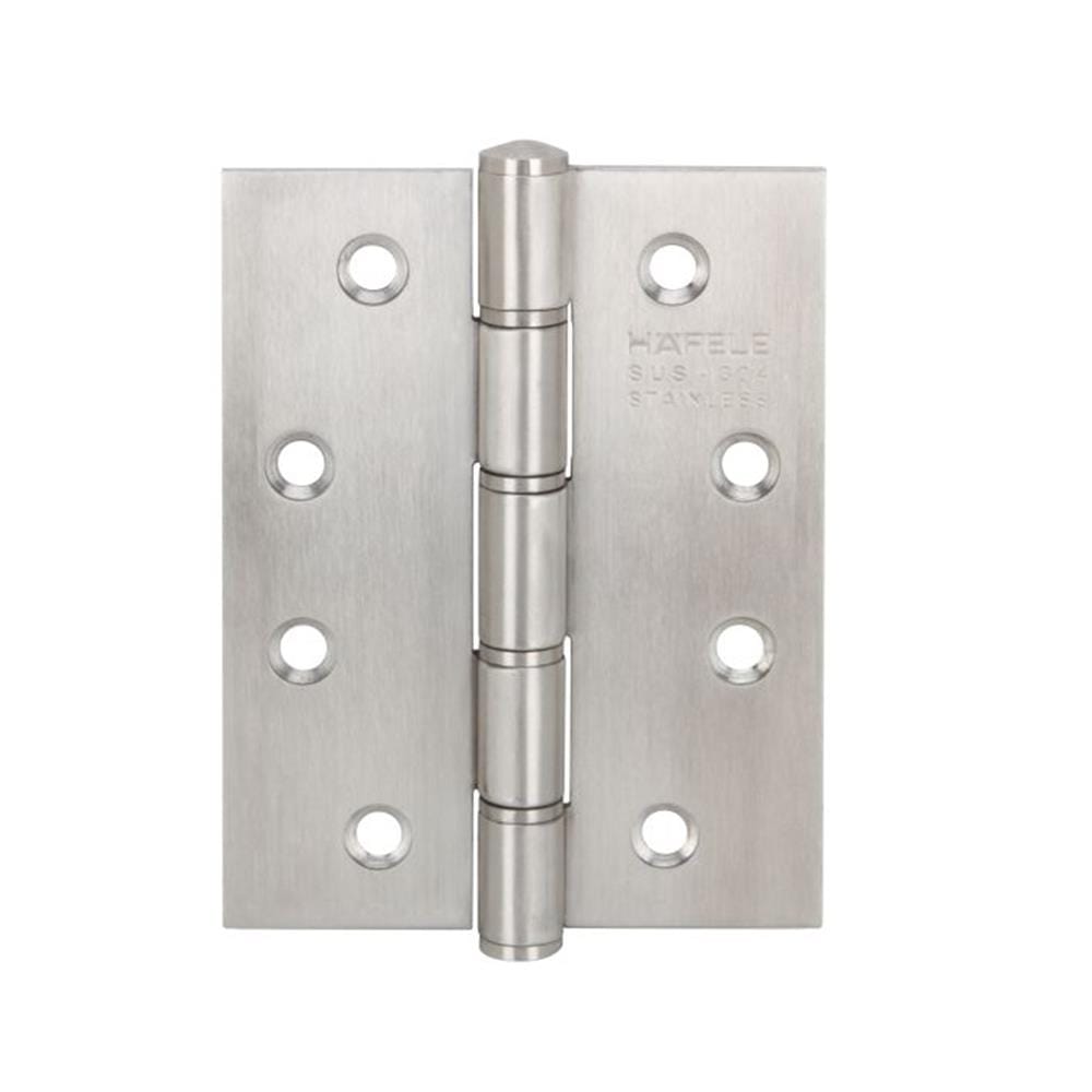 บานพับ 4X3 นิ้ว X 2 มม. HAFELE 489.04.013 สีสเตนเลส แพ็ก 2 ชิ้น