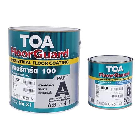 สีงานอุตสาหกรรม TOA FLOORGUARD 100 PART A+B 7011 ส...