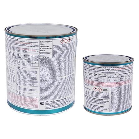 สีงานอุตสาหกรรม TOA FLOORGUARD 100 PART A+B 7011 สีขาว 1 แกลลอน_1