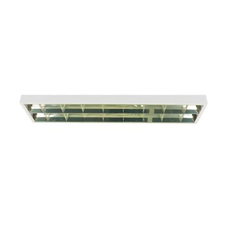 โคมตะแกรงติดลอย RACER รุ่นประหยัด CR 2X36 วัตต์ สีขาว_2