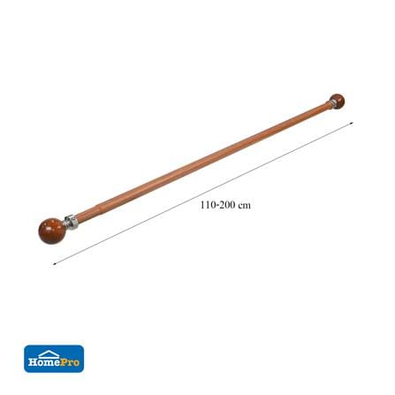 รางอะลูมิเนียม ยืดหด HOME LIVING STYLE DEMBEL 110-200 ซม. สีน้ำตาล_4