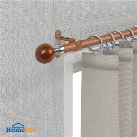 รางอะลูมิเนียม ยืดหด HOME LIVING STYLE DEMBEL 185-350 ซม. สีน้ำตาล_4