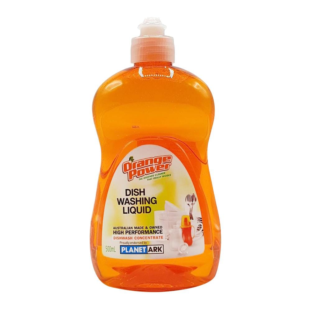 น้ำยาทำความสะอาดภาชนะ กลิ่นส้ม ORANGE POWER 500มล.