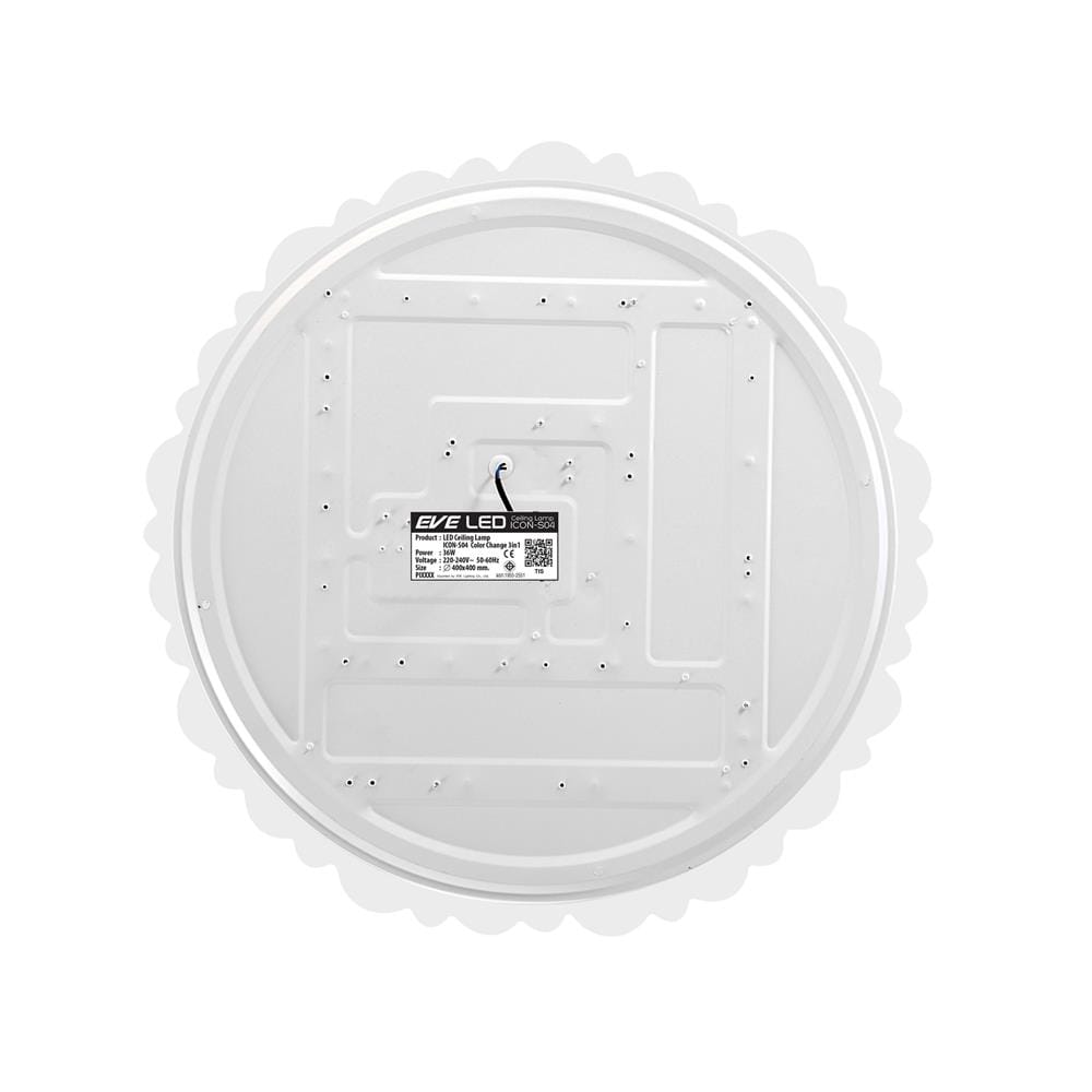 ไฟเพดาน LED EVE 583429 16 นิ้ว 36 วัตต์ DAYLIGHT/COOL WHITE/WARM WHITE สีขาว