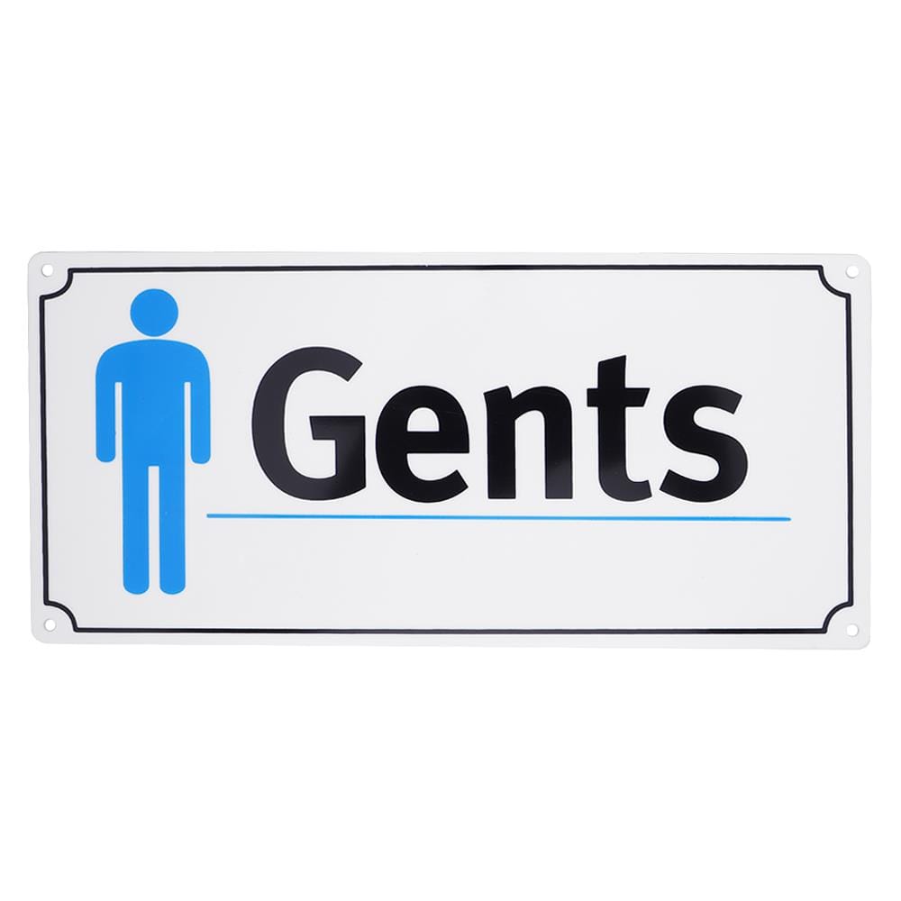 ป้าย GENTS PL BIGONE 8112 WH/BL