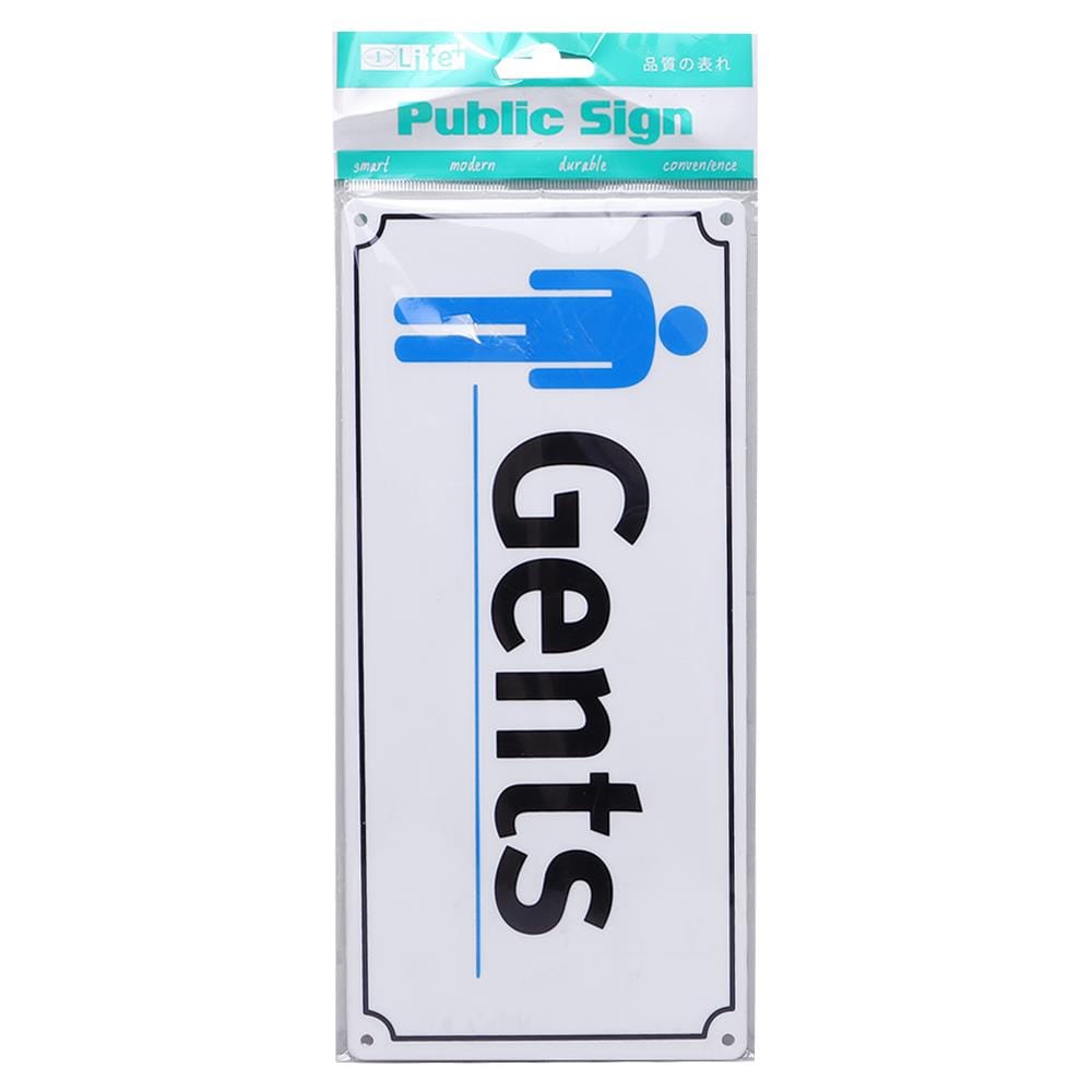 ป้าย GENTS PL BIGONE 8112 WH/BL