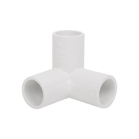 ข้อต่อสามทางตั้งฉาก PVC THAI PIPE 1/2 นิ้ว สีขาว