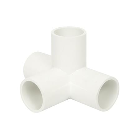 ข้อต่อสี่ทางตั้งฉาก PVC THAI PIPE 1 นิ้ว สีขาว_0