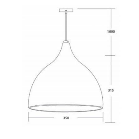 ไฟช่อ L&E PSS35-041 สีดำ 1 หัว_3