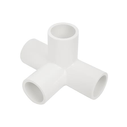 ข้อต่อสี่ทางตั้งฉาก PVC THAI PIPE 1/2 นิ้ว สีขาว_0