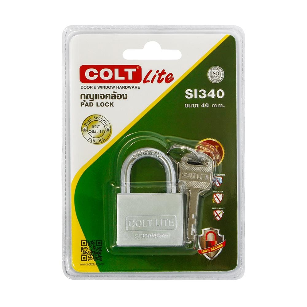 กุญแจลูกปืน COLT LITE SI340 40 มม. คอสั้น สีสเตนเลส