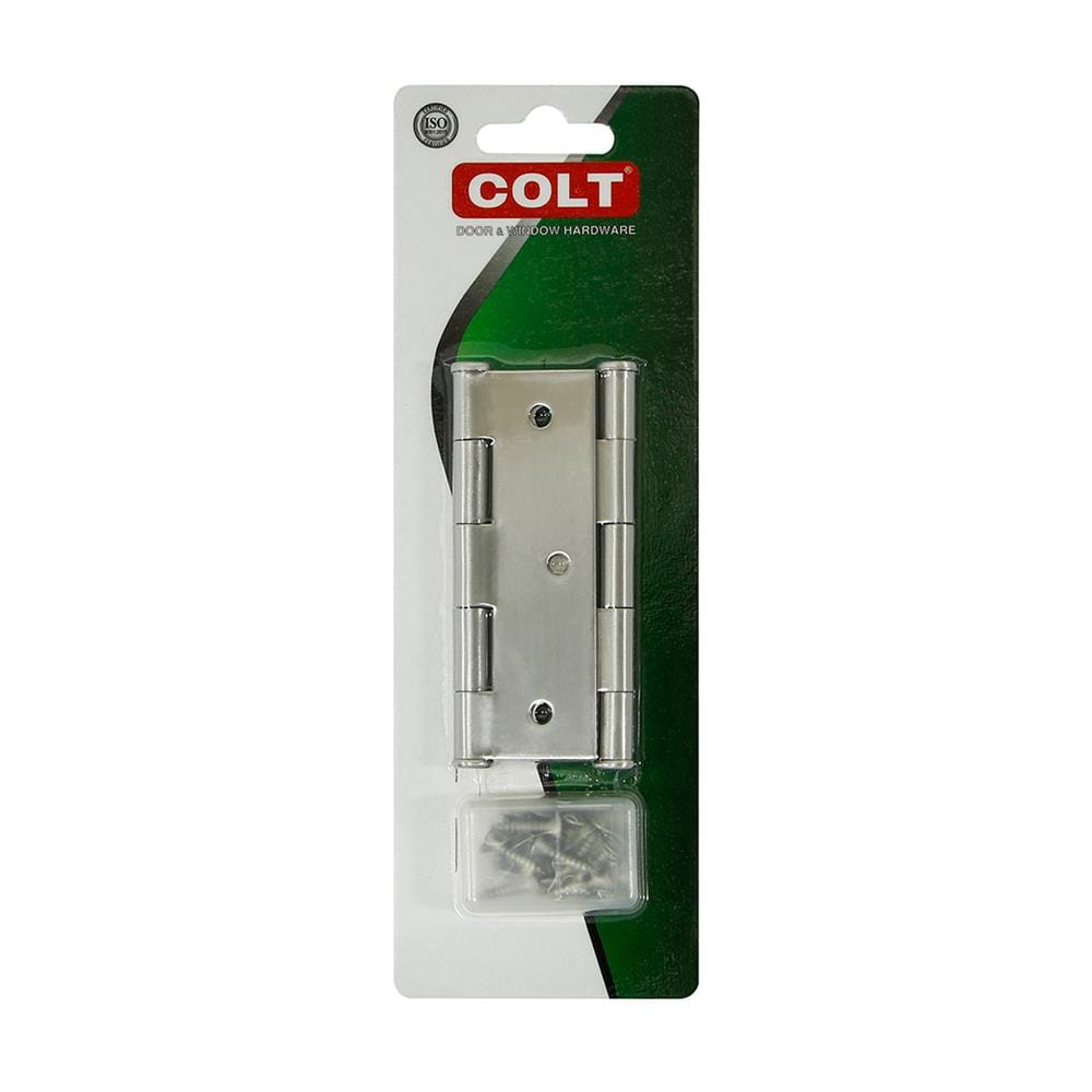 บานพับ 3.5X2.25 นิ้ว X 1.5 มม. COLT 32 สีสเตนเลส (แพ็ก 2 ชิ้น)