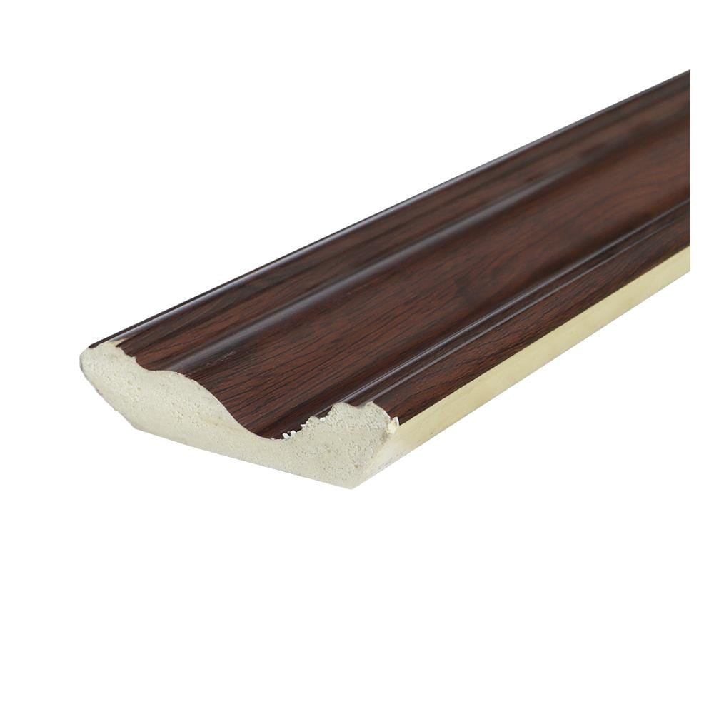 บัวฝ้า PS YES MOULDING BB004-01 สีไม้สัก
