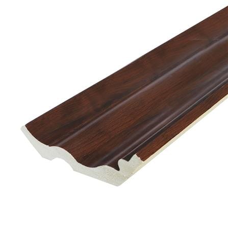 บัวฝ้า YES MOULDING BB007 5x300x2 ซม. สีไม้สัก