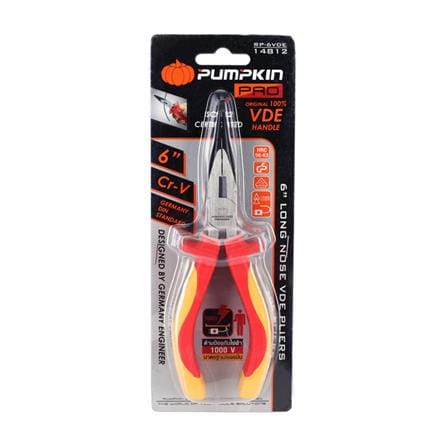 คีมหุ้มฉนวน ปากแหลม PUMPKIN PRO 6 นิ้ว_3