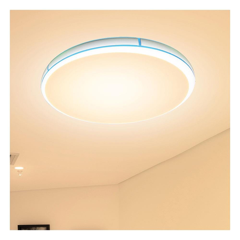 ไฟเพดาน LED NAGAS BLUE STRIP REMOTE 20 นิ้ว 42 วัตต์ DAYLIGHT/COOL WHITE/WARM WHITE สีขาว