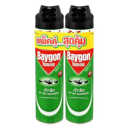 สเปรย์กำจัดแมลง BAYGON GREEN 600 มล.แพ็กคู่_0