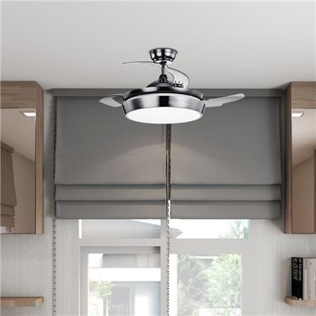 พัดลมโคมไฟ LED CARINI CFA424211CR 42 นิ้ว สีขาว/โครเมียม_4
