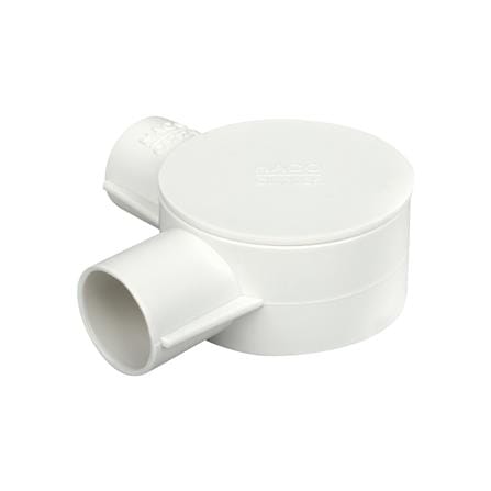 กล่องพักสาย 2 ทาง 90 องศา HACO 25 มม. CB252/90 สีขาว_0