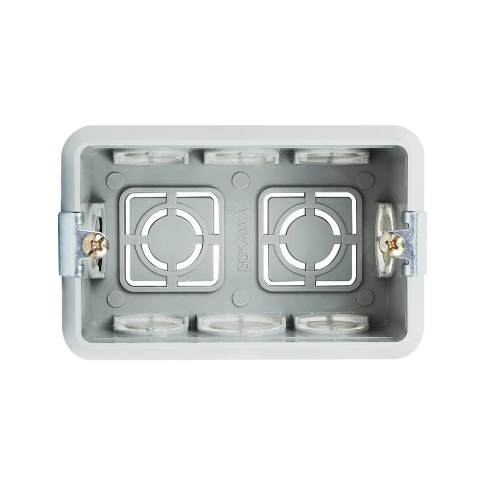 กล่องฝัง SOKAWA 2X4 นิ้ว S-080 สีเทา
