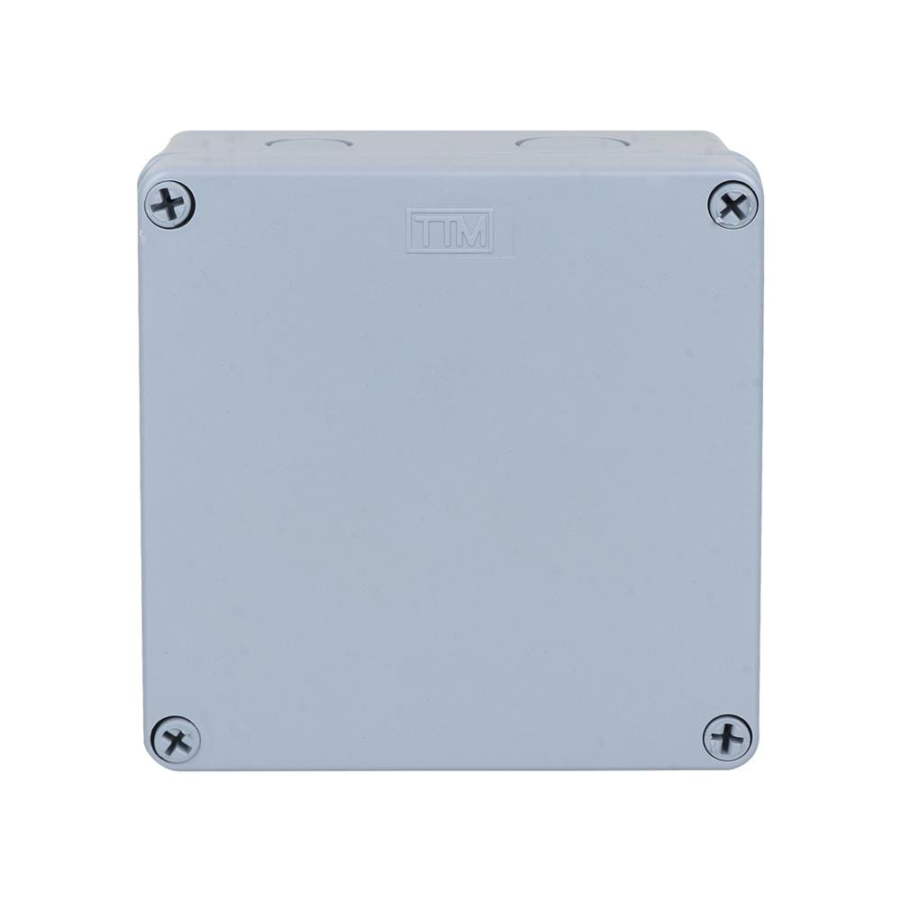 กล่องพลาสติกกันน้ำ TTM T-204 6x6 นิ้ว สีเทา