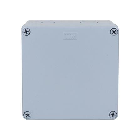 กล่องพลาสติกกันน้ำ TTM T-204 6x6 นิ้ว สีเทา_1