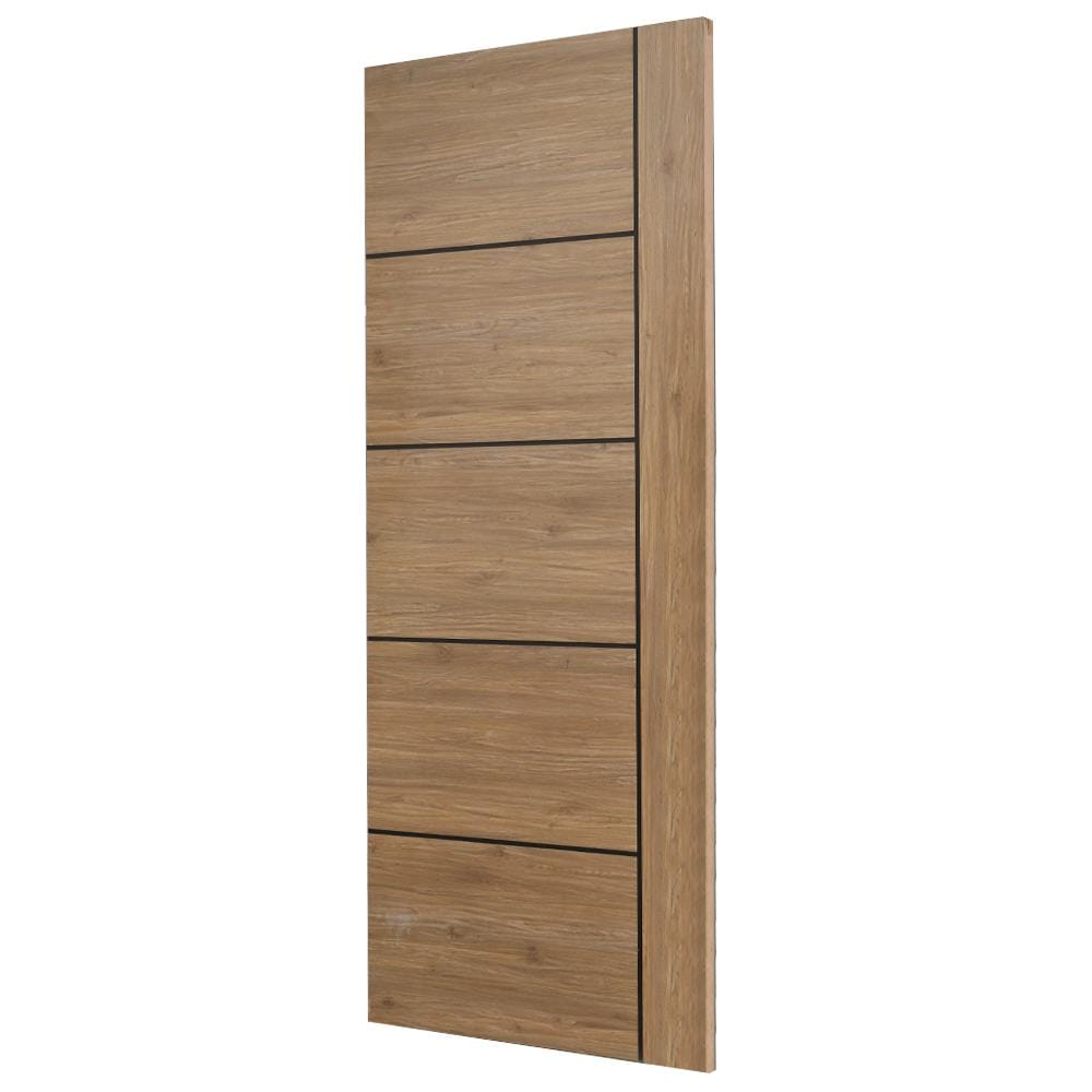 ประตูภายในเมลามีน W MAG1 80X200 ซม. สี CANYON OAK ไม่เจาะลูกบิด