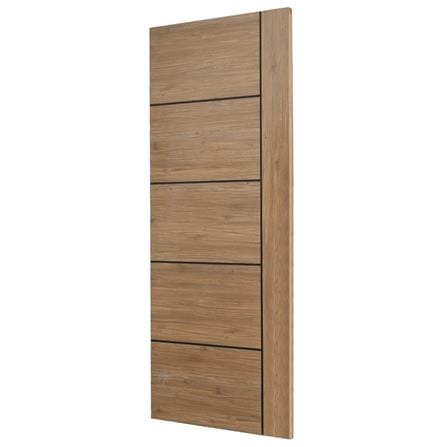 ประตูภายในเมลามีน W MAG1 80X200 ซม. สี CANYON OAK ไม่เจาะลูกบิด_1