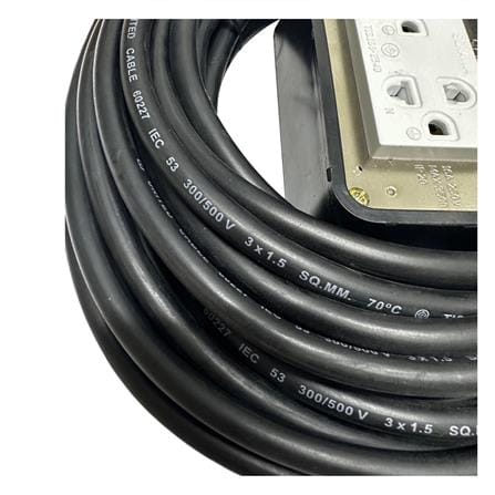 บล็อกยาง 2X4 พร้อมสาย VCT 3X1.5 2 ช่อง SOKAWA 10 เมตร สีดำ_2