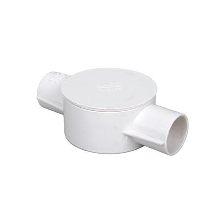 กล่องพักสาย 2 ทาง HACO 25 มม. CB252 สีขาว_0