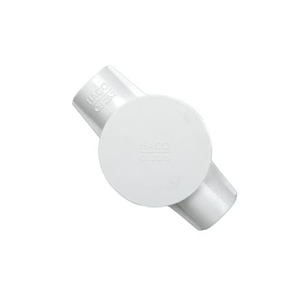 กล่องพักสาย 2 ทาง HACO 25 มม. CB252 สีขาว_1