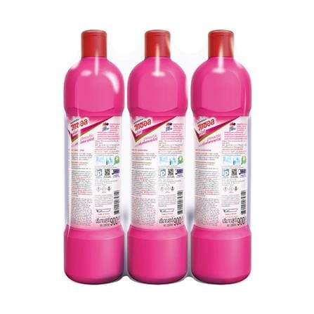 น้ำยาทำความสะอาดห้องน้ำ VIXOL 900 มล. ชมพู แพ็ก 3 ชิ้น_1